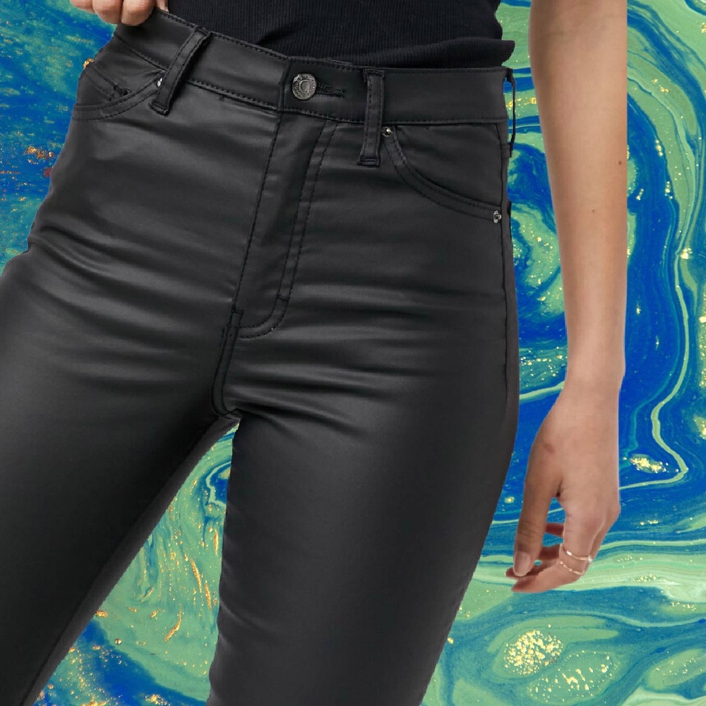Topshop Tall Jamie coated skinny jeans
